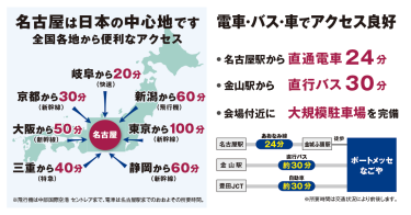 全国各地から便利なアクセス